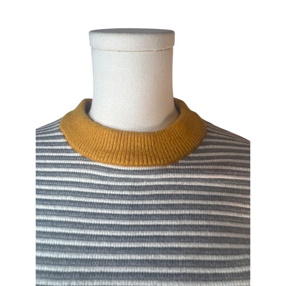 2/$30 Elodie Small Striped Sweater With Gold Collar - Picture 6 of 16